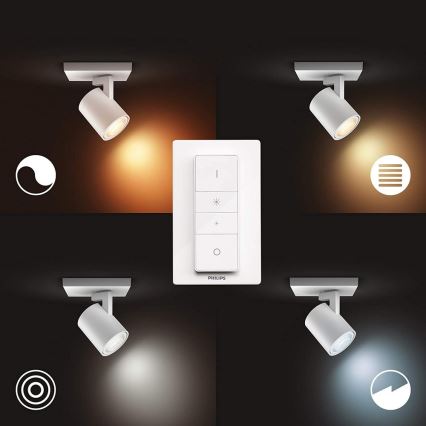 Philips - LED Stmívatelné svítidlo Hue RUNNER 1xGU10/5W/230V + dálkové ovládání