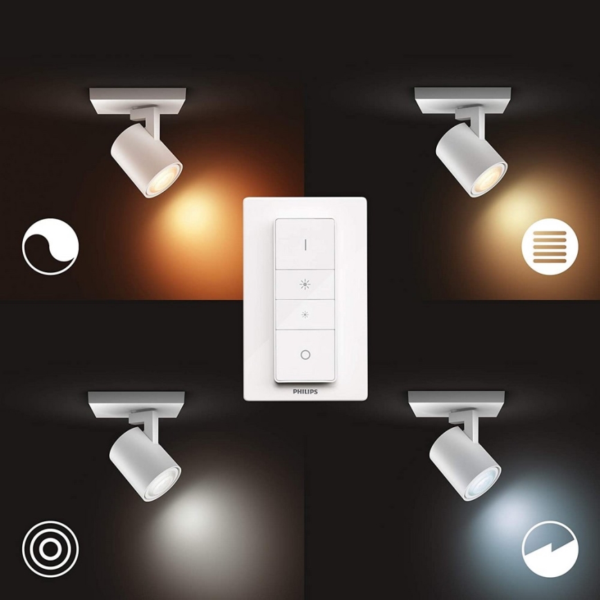 Philips - LED Stmívatelné svítidlo Hue RUNNER 1xGU10/5W/230V + dálkové ovládání