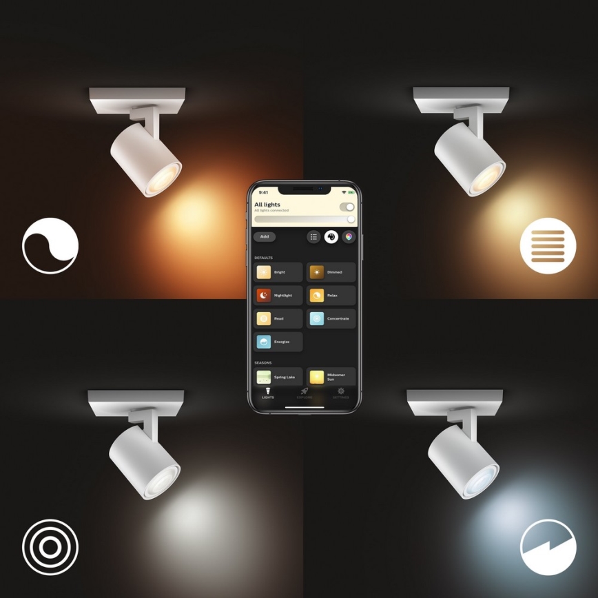 Philips - LED Stmívatelné bodové svítidlo Hue RUNNER 1xGU10/5W/230V