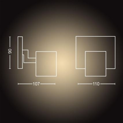 Philips - LED Stmívatelné bodové svítidlo Hue RUNNER 1xGU10/5W/230V