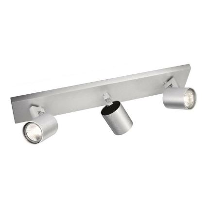 Philips - Bodové svítidlo matný chrom 3xGU10/20W/230V