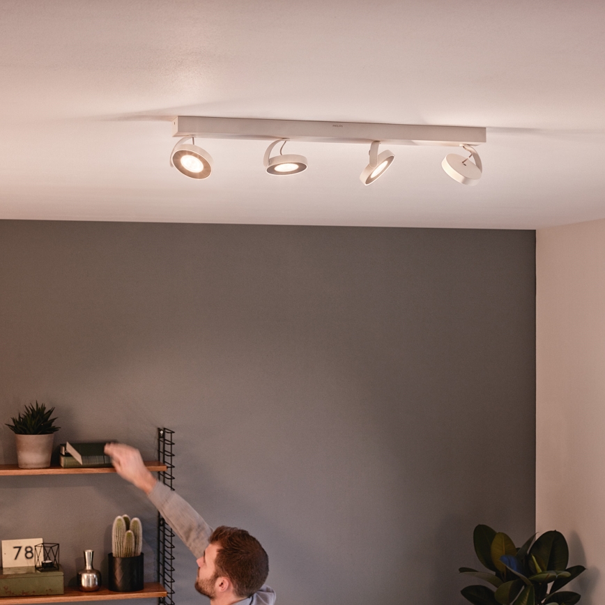 Philips 53174/31/P0 - Stmívatelné bodové svítidlo MYLIVING CLOCKWORK 4xLED/4,5W/230V