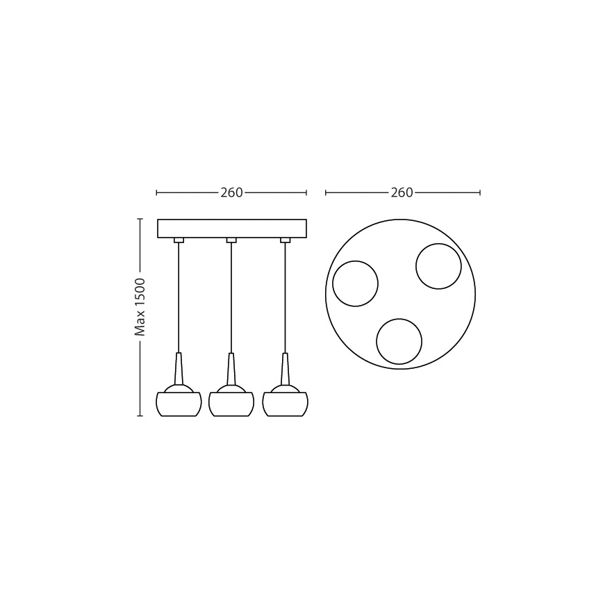 Philips 53223/11/16 - LED závěsné svítidlo CYPRESS 3xLED/3W/230V