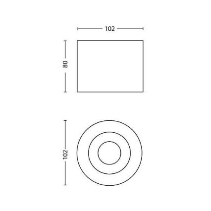 Philips 53300/31/16 - LED bodové svítidlo PHASE 1xLED/4,5W/230V