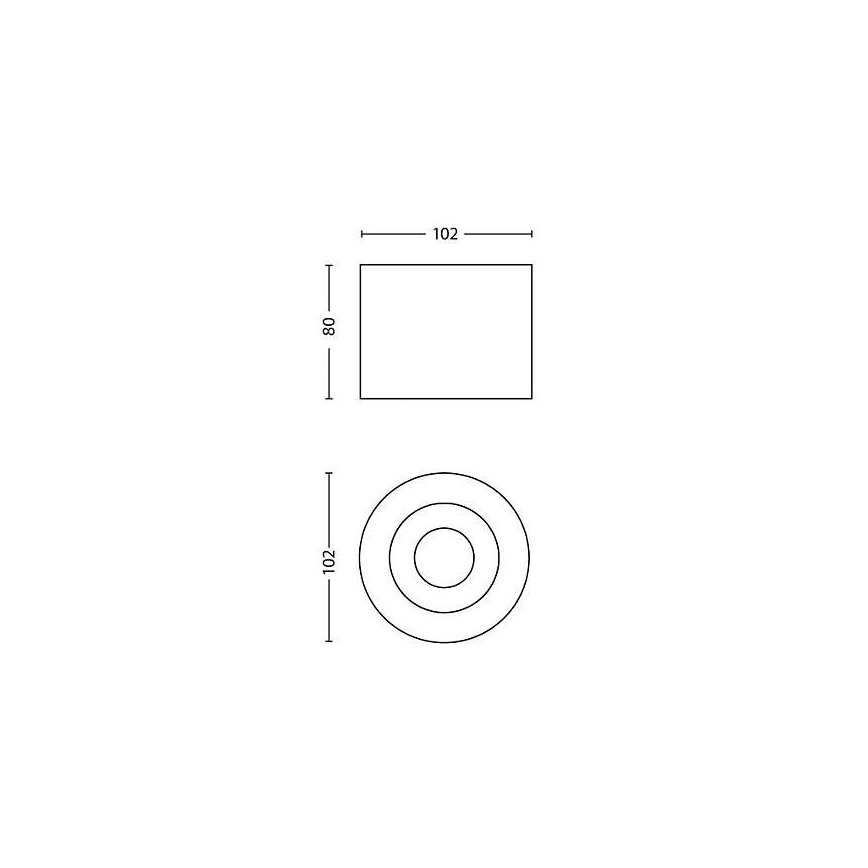 Philips 53300/31/16 - LED bodové svítidlo PHASE 1xLED/4,5W/230V