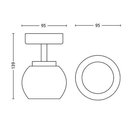 Philips 53320/17/16 - LED bodové svítidlo BALLA 1xLED/4W/230V