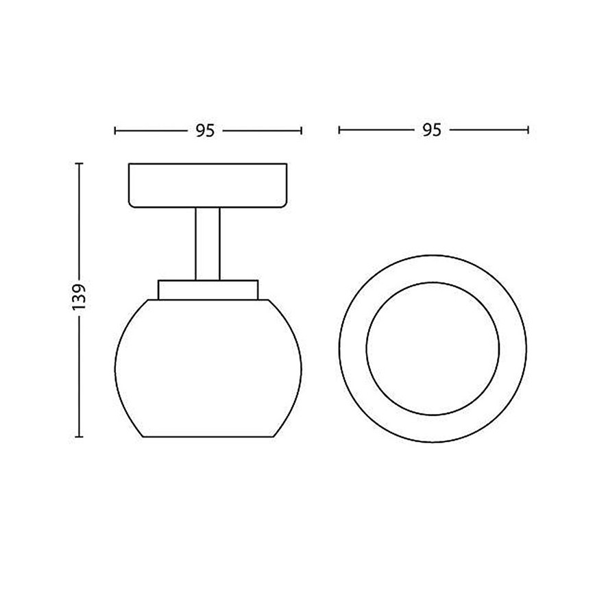 Philips 53320/17/16 - LED bodové svítidlo BALLA 1xLED/4W/230V