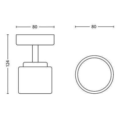 Philips - LED bodové svítidlo 1xLED/4W/230V