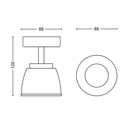 Philips 53350/17/16 - LED bodové svítidlo COUNTY 1xLED/4W/230V