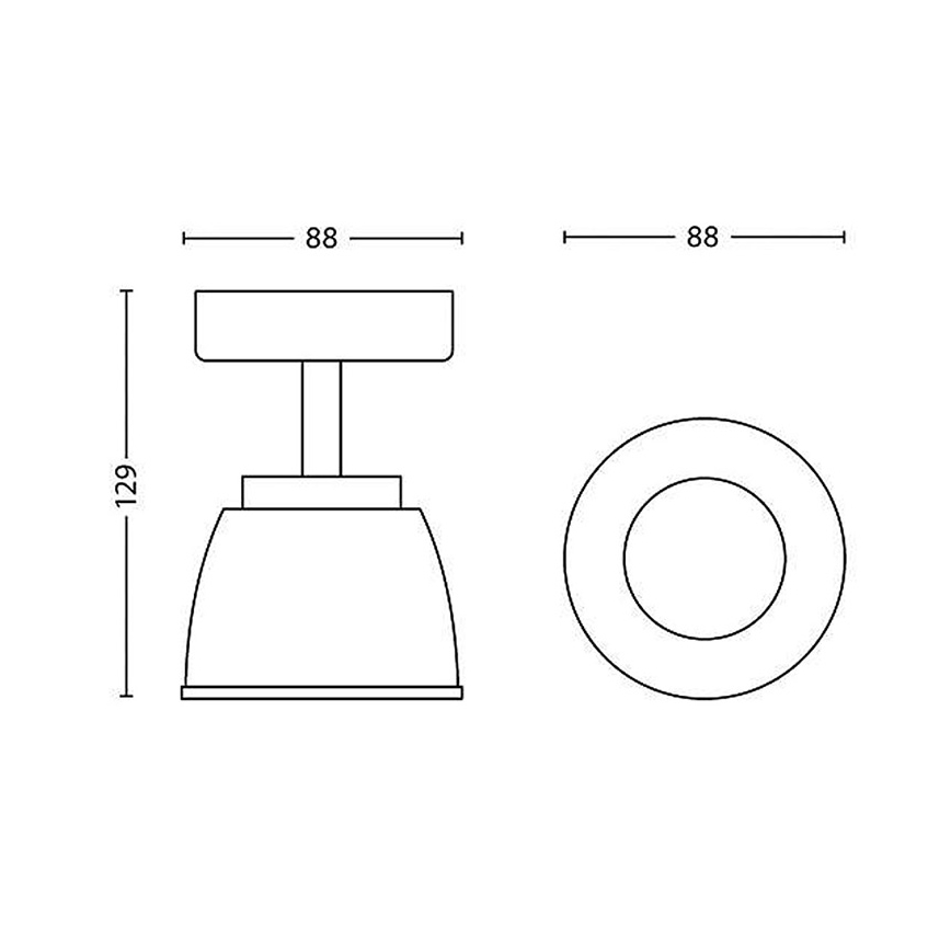 Philips 53350/17/16 - LED bodové svítidlo COUNTY 1xLED/4W/230V