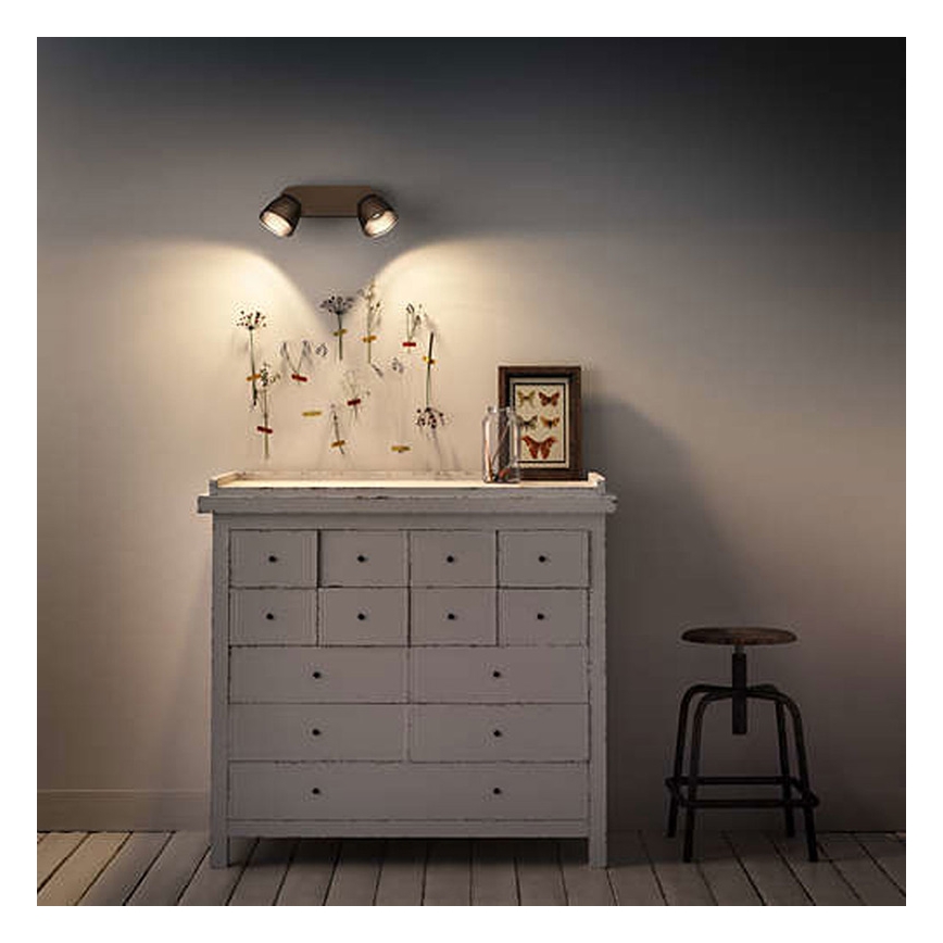 Philips 53352/06/16 - LED bodové svítidlo COUNTY 2xLED/4W/230V