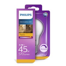 Philips 538627 - LED Stmívatelná žárovka E27/8,5W/230V 2000K