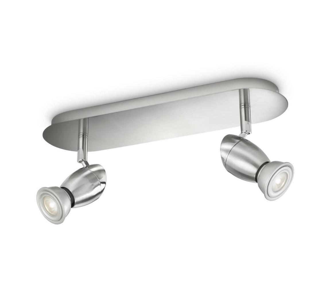 Philips Philips 55692/17/PN - Stropní bodové svítidlo MYLIVING CHESTNUT 2xGU10/50W/230V P2860