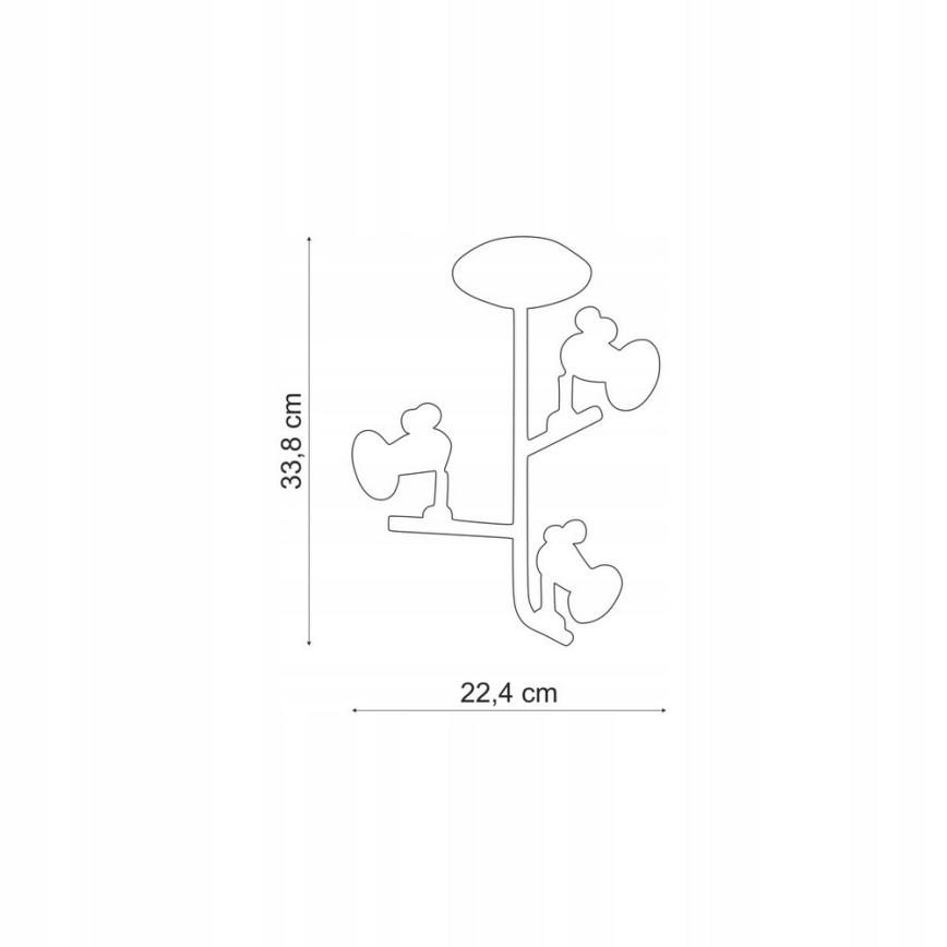 Philips 56313/55/PO – LED Dětské bodové svítidlo MYKIDSROOM BIRDEY 3XGU10/3,5W/230V