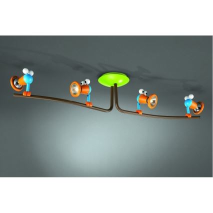 Philips 56314/55/PO – LED Dětské bodové svítidlo MYKIDSROOM BIRDEY 4xGU10/3,5W/230V