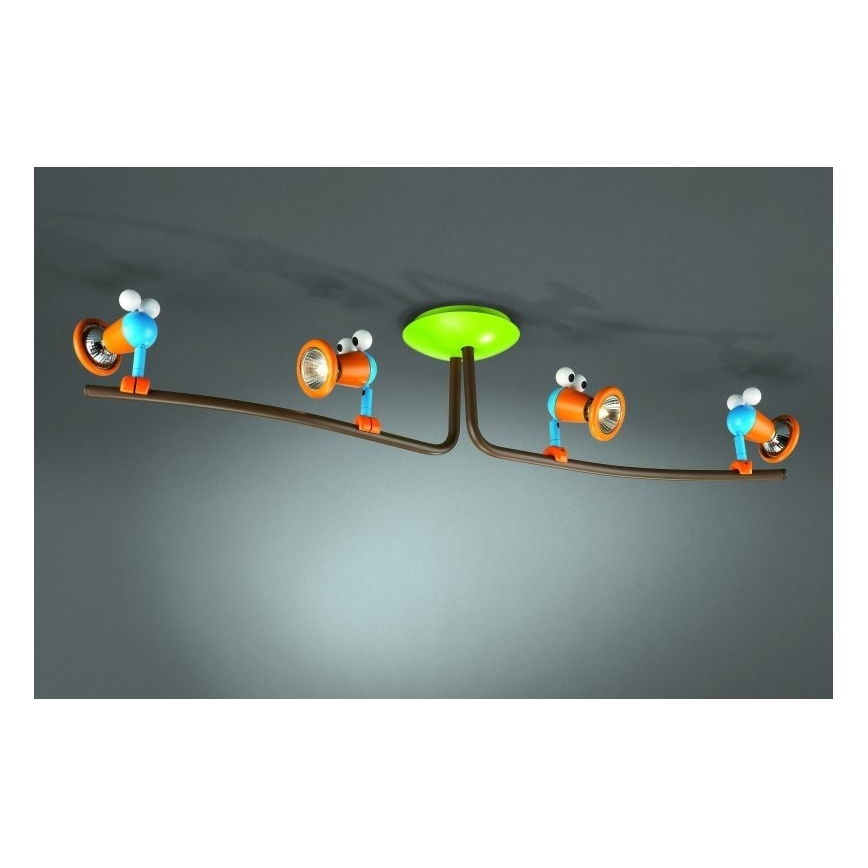 Philips 56314/55/PO – LED Dětské bodové svítidlo MYKIDSROOM BIRDEY 4xGU10/3,5W/230V