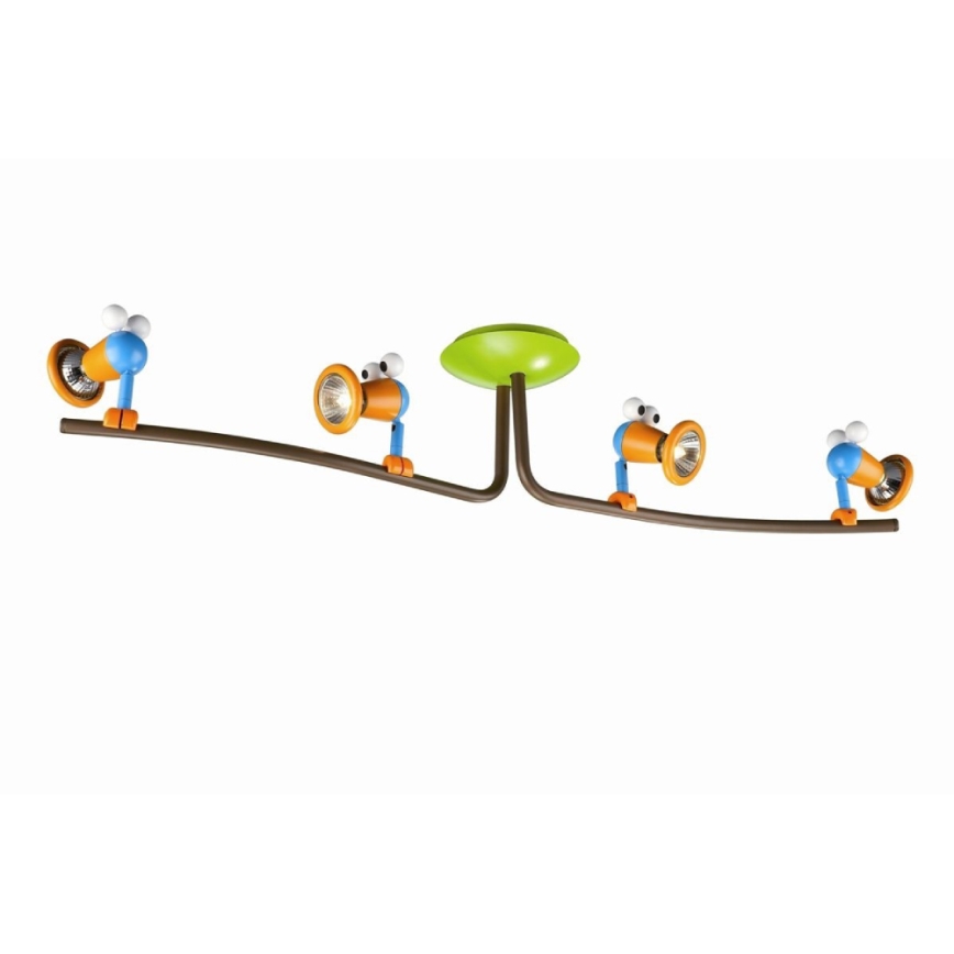 Philips 56314/55/PO – LED Dětské bodové svítidlo MYKIDSROOM BIRDEY 4xGU10/3,5W/230V