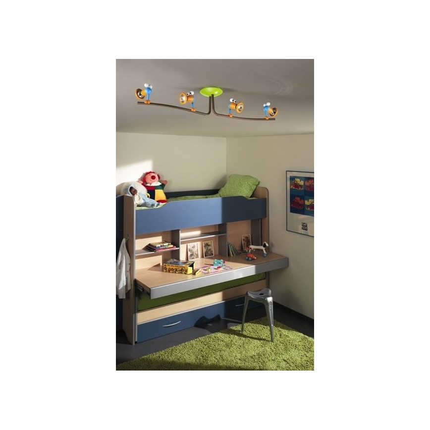 Philips 56314/55/PO – LED Dětské bodové svítidlo MYKIDSROOM BIRDEY 4xGU10/3,5W/230V
