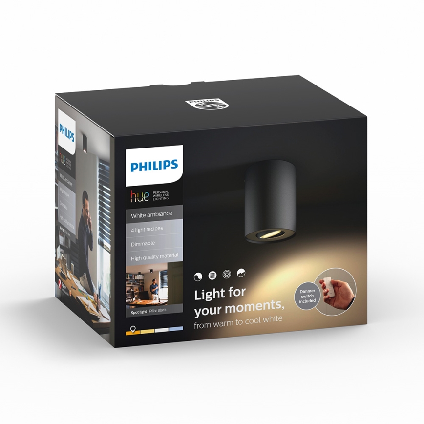 Philips 56330/30/P7 - LED Bodové svítidlo PILLAR HUE 1xGU10/5,5W/230V