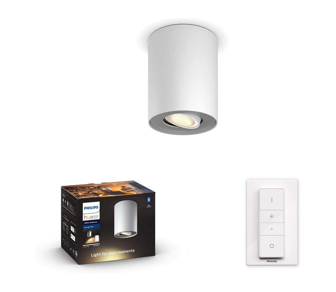 Philips Philips 56330/31/P6 - LED Stmívatelné svítidlo Hue PILLAR 1xGU10/5W/230V + DO P3755