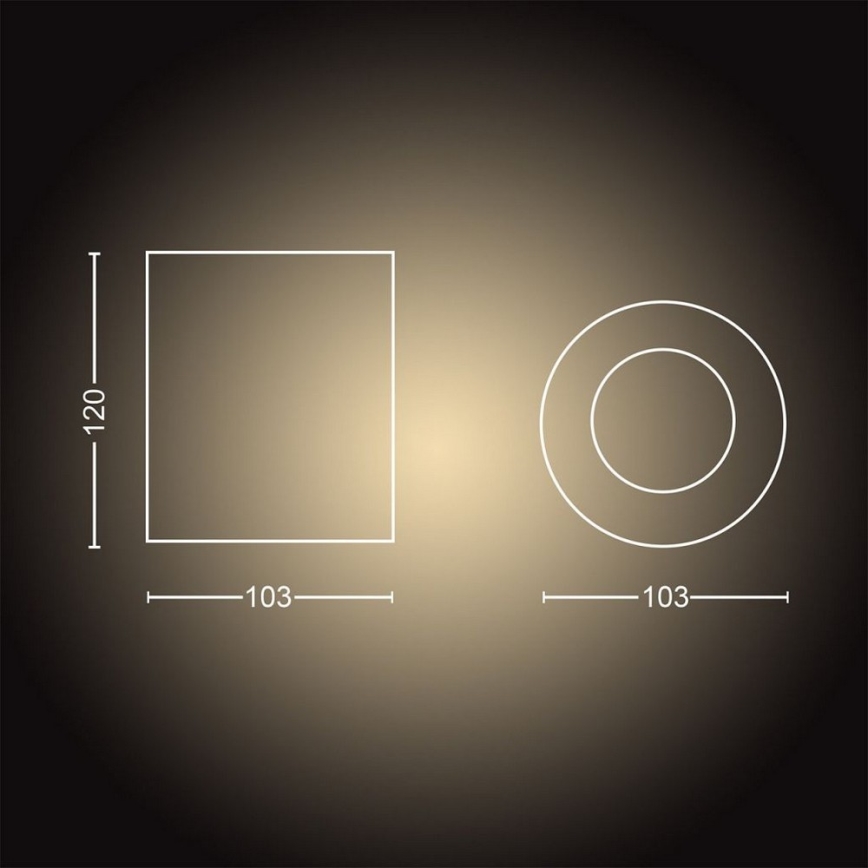 Philips - LED Stmívatelné bodové Hue PILLAR svítidlo 1xGU10/5W/230V