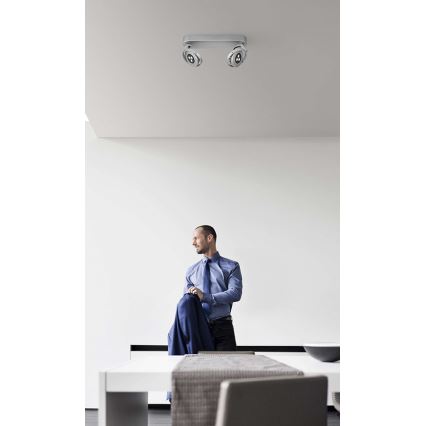 Philips 56422/48/16 - Bodové LED svítidlo TEQNO stříbrné 2xHighPower LED/7,5W