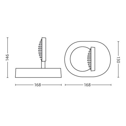 Philips 57180/31/16 - LED bodové svítidlo INSTYLE SCOPE 1xLED/4,5W/230V