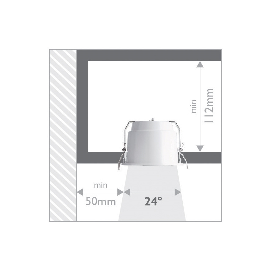Philips 57975/31/16 - Koupelnové podhledové svítidlo INDUS 1xG53/30W/230V