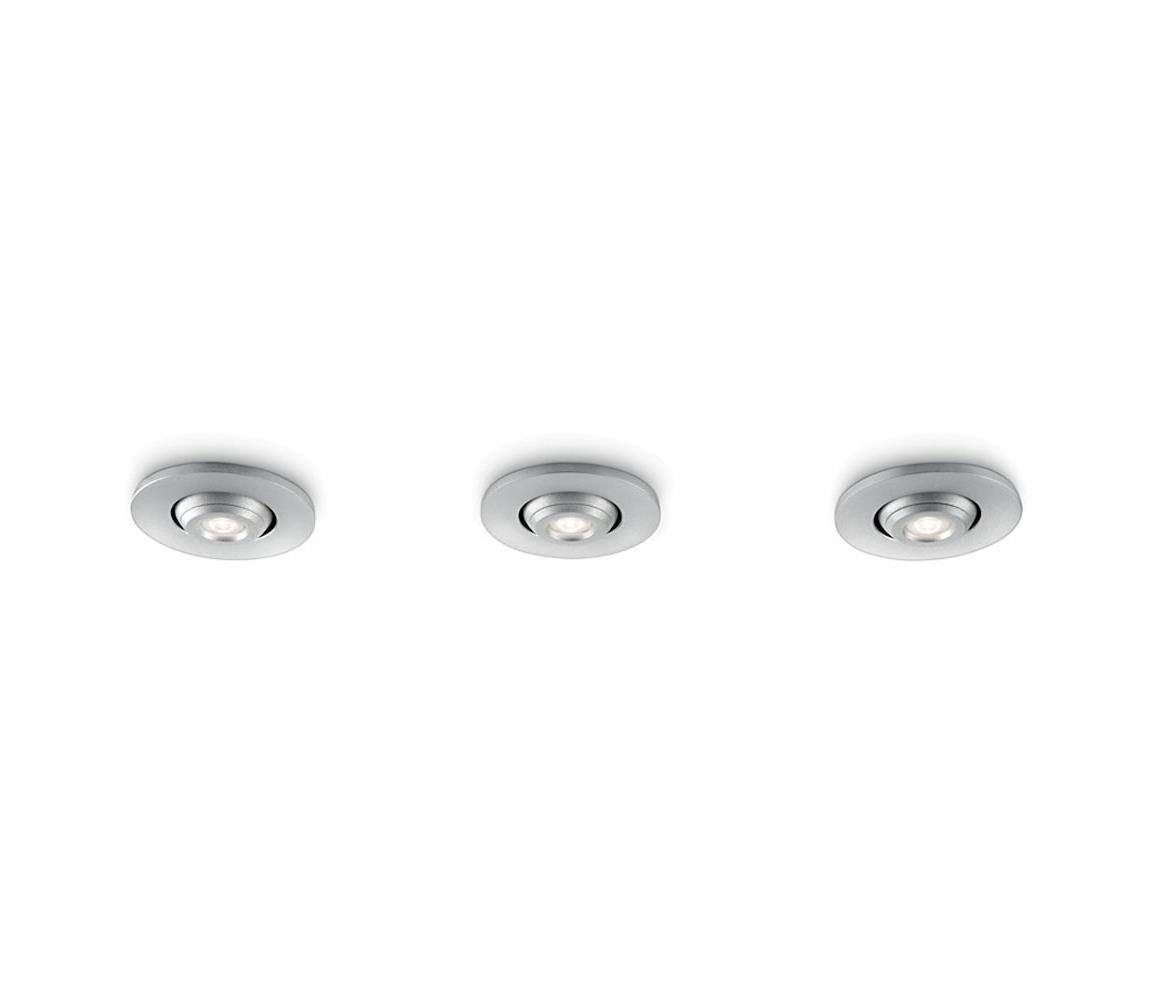 Philips Philips 57983/48/16 - SADA 3x LED Stmívatelné koupelnové svítidlo TALITHA LED/2W P0850