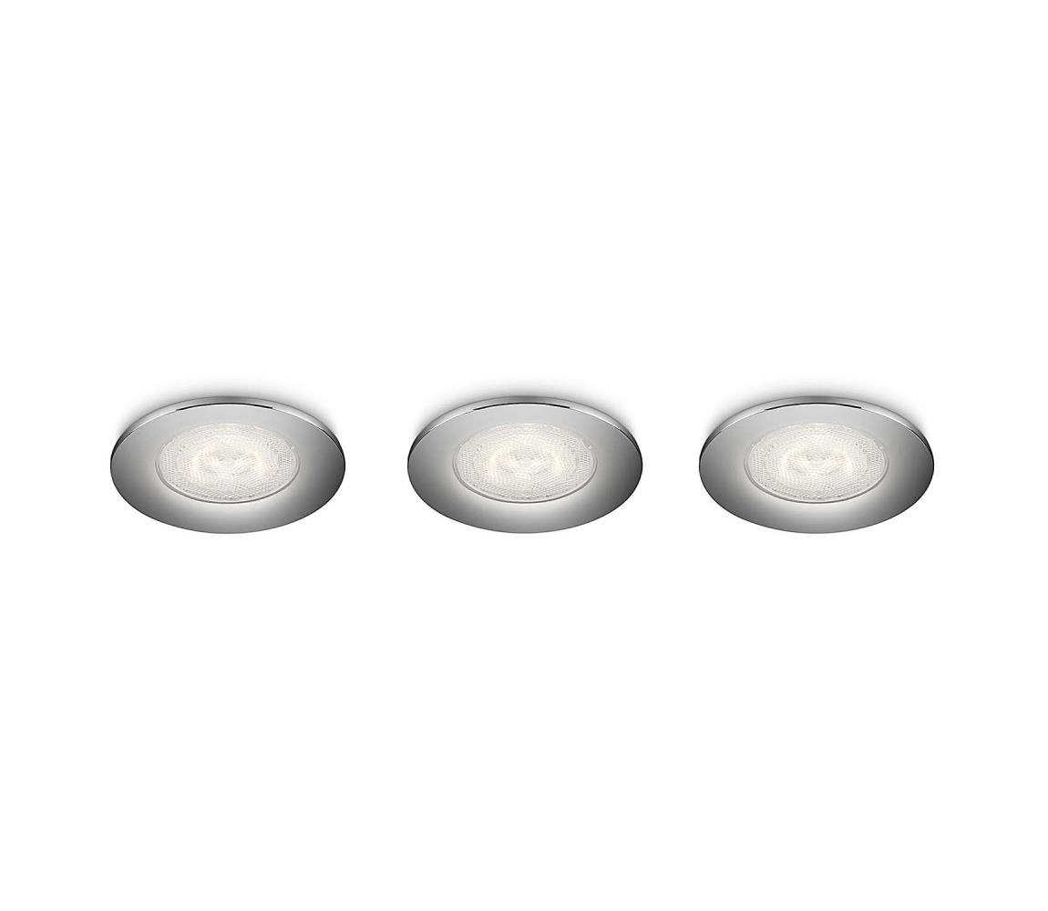Philips Philips 59100/11/16 - SADA 3x LED podhledové svítidlo SCEPTRUM 3xLED/3W/230V P1166