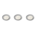 Philips 59100/87/16 - SADA 3x LED bodové zápustné svítidlo MYLIVING SCEPTRUM 3xLED/3W/230V