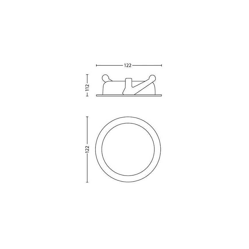 Philips 59180/48/16 - LED podhledové svítidlo ASTEROPE 1xLED/4,5W/230V