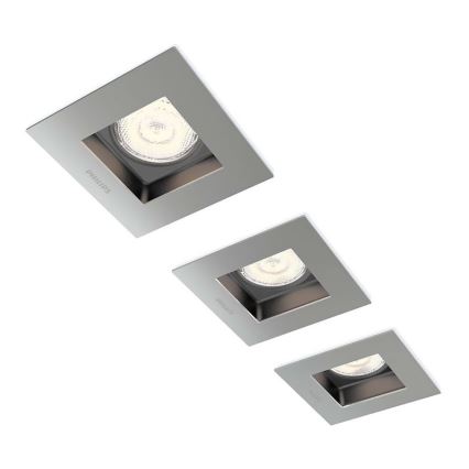 Philips 59193/17/16 - SADA 3x LED podhledové svítidlo PORRIMA 1xLED/4,5W/230V