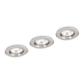 Philips 59233/17/E7 - SADA 3x Podhledové svítidlo ENIF 3xGU10/50W/230V