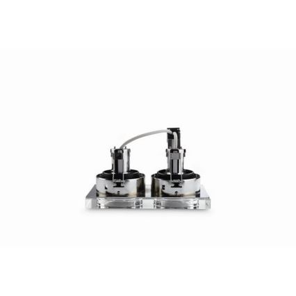 Philips 59562/11/16 - Koupelnové podhledové svítidlo MYLIVING DERMOS 2xGU10/35W/230V