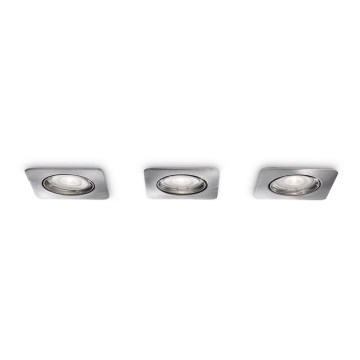 Philips 59683/17/16 - SADA 3x LED bodové zápustné svítidlo SMARTSPOT 3xGU10/4W