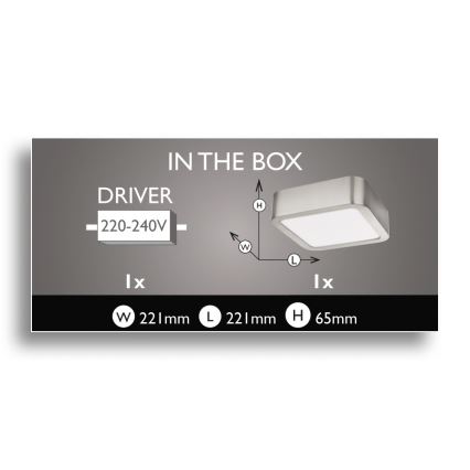 Philips 59712/17/16 - LED stropní svítidlo MYLIVING CANIS 1xLED/15W/230V