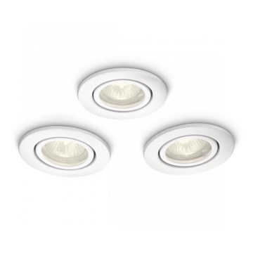 Philips 59902/31/16 - SADA 3x Koupelnové podhledové svítidlo ROOTS 3xGU10/35W Philips 59902/31/16 - SADA 3x Koupelnové podhledové svítidlo ROOTS 3xGU10/35W