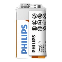 Philips 6F22L1F/10 - Zinkochloridová baterie 6F22 LONGLIFE 9V