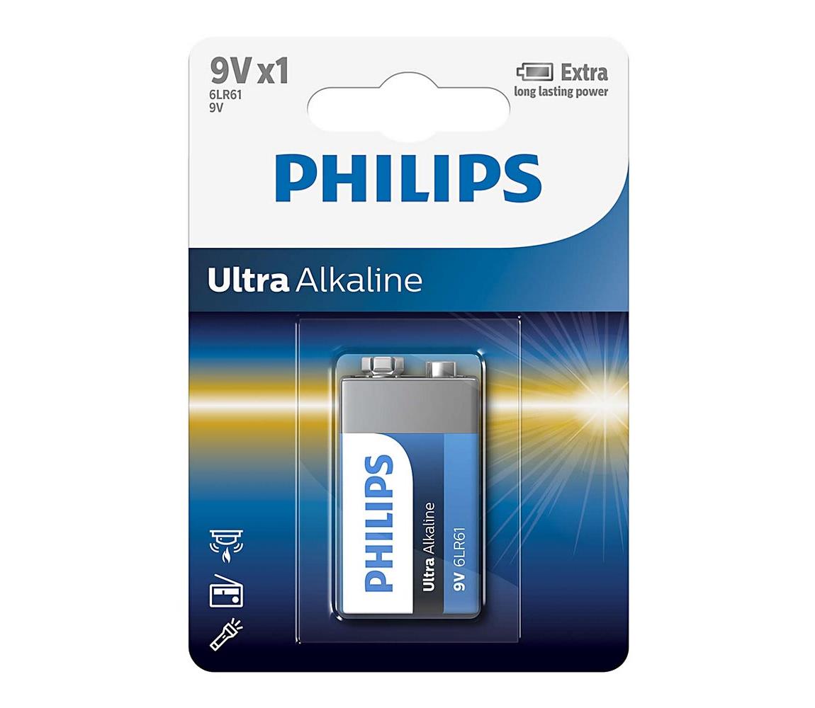 Baterie Philips ExtremeLife+ 9V 600mAh 1ks