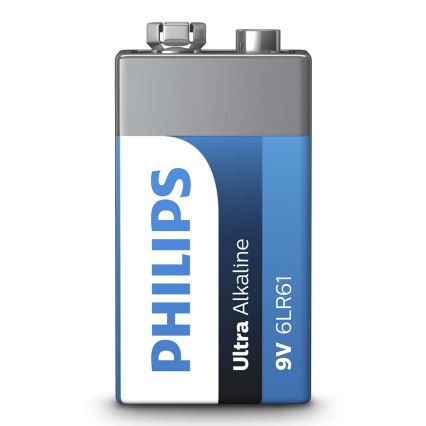 Philips 6LR61E1B/10 - Alkalická baterie 6LR61 ULTRA ALKALINE 9V 600mAh