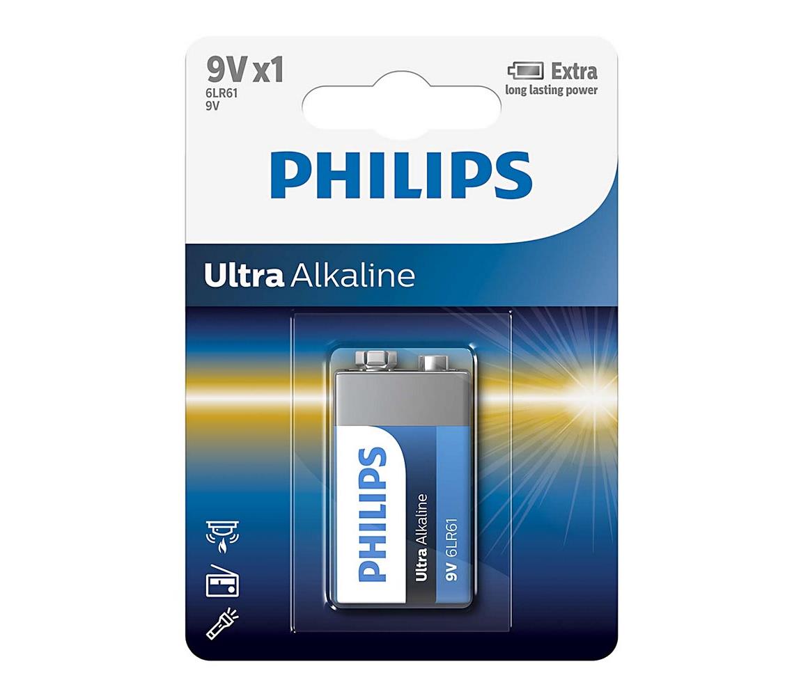 Baterie Philips ExtremeLife+ 9V 1ks