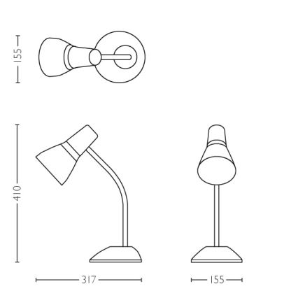 Philips 71567/33/PN - Stolní lampa MYLIVING PEAR 1xE27/11W/230V