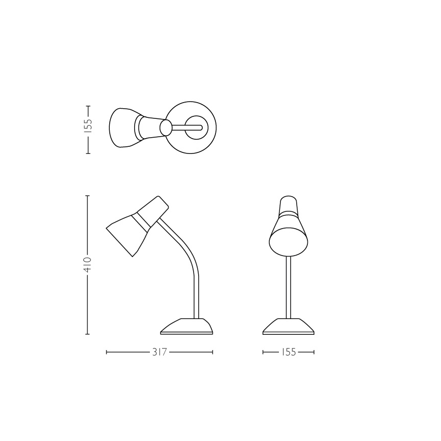 Philips 71567/33/PN - Stolní lampa MYLIVING PEAR 1xE27/11W/230V