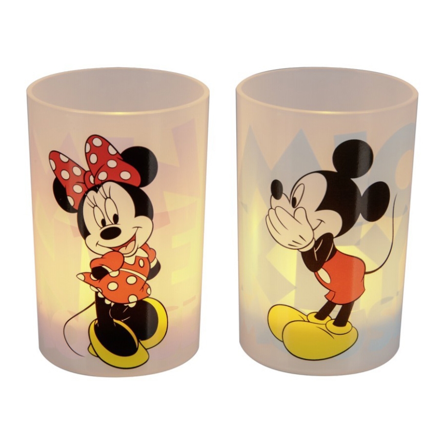 Philips 71712/55/16 - LED stolní lampa CANDLES MICKEY & MINNIE MOUSE (sada 2ks.) 1xLED/1,5W/230V