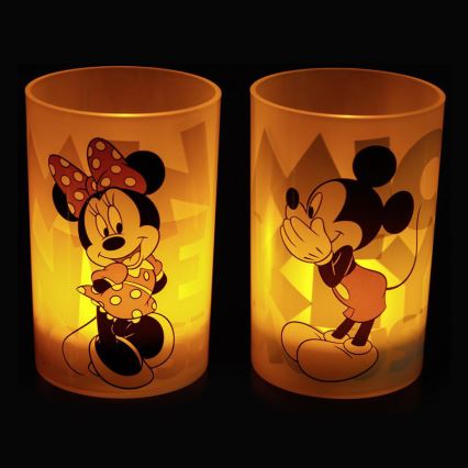 Philips 71712/55/16 - LED stolní lampa CANDLES MICKEY & MINNIE MOUSE (sada 2ks.) 1xLED/1,5W/230V