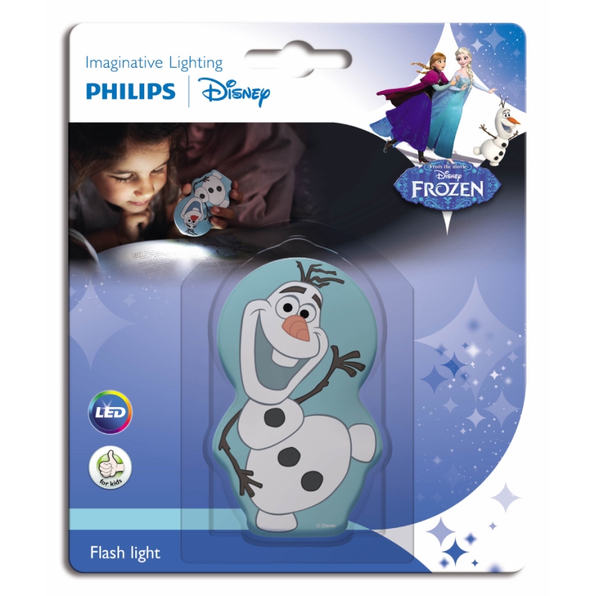 Philips 71767/08/16 - LED dětská lampa FROZEN 1xLED/0,3W/2xAAA