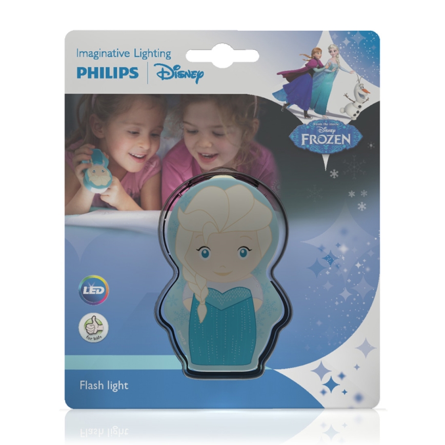 Philips 71767/37/16 - Dětská baterka DISNEY ELSA LED/0,3W/2xAAA