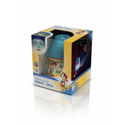 Philips 71769/05/16 - LED Dětský projektor DISNEY JAKE PIRATE 1xLED/0,1W + 3xLED/0,3W/4,5V