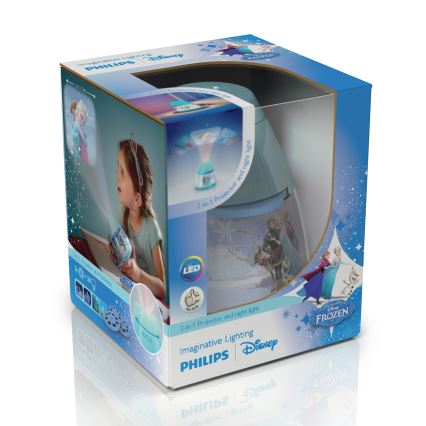 Philips 71769/08/16 - LED Dětský projektor DISNEY FROZEN LED/0,1W/3xAA